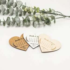 Lembrança Casamento Coração Calendário - Cakol