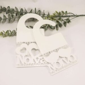 Placa para Porta Noivos - Mod. 5 - Cakol