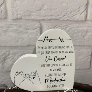 Convite Coração Padrinhos Casamento_Cakol