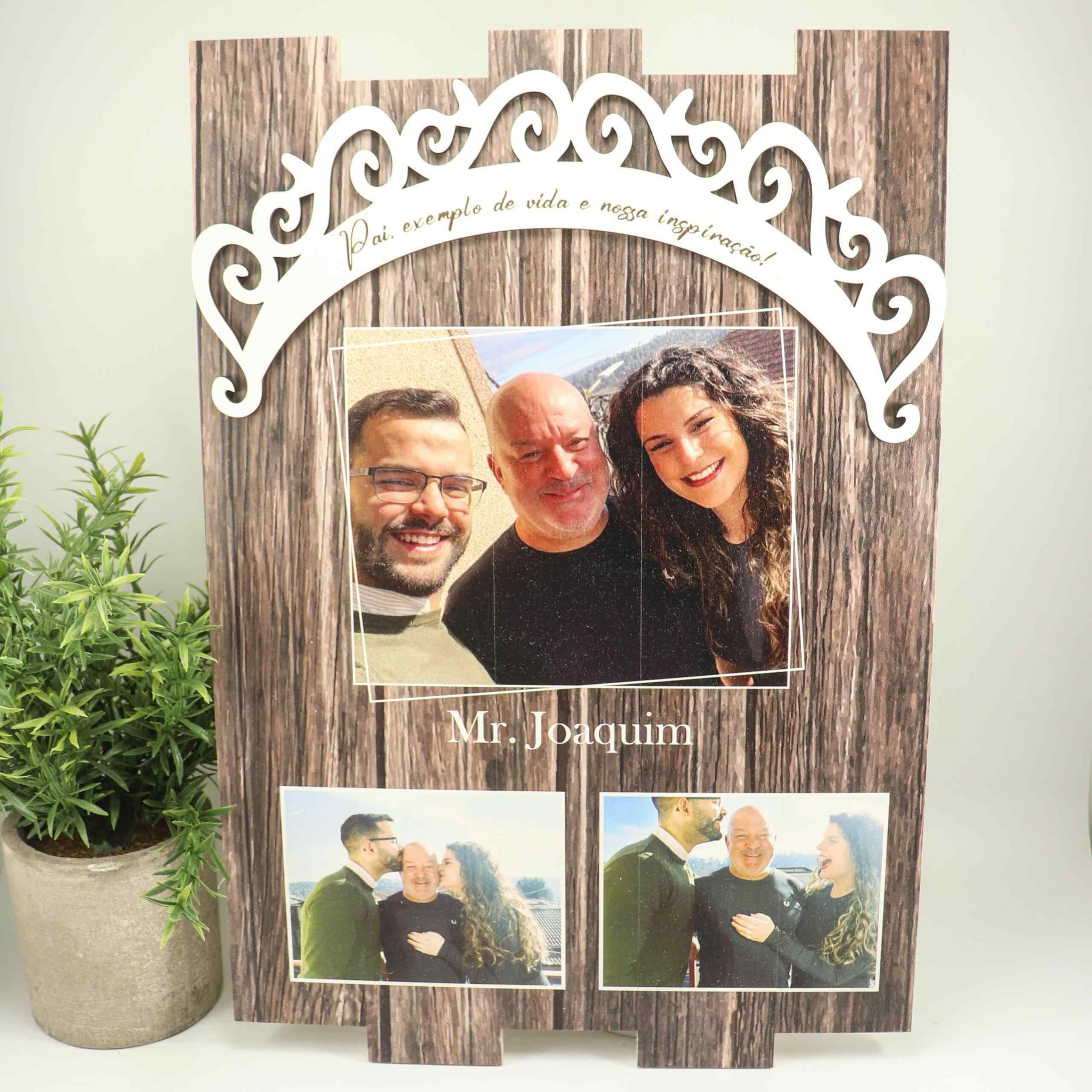 Quadro Madeira Pai - Cakol
