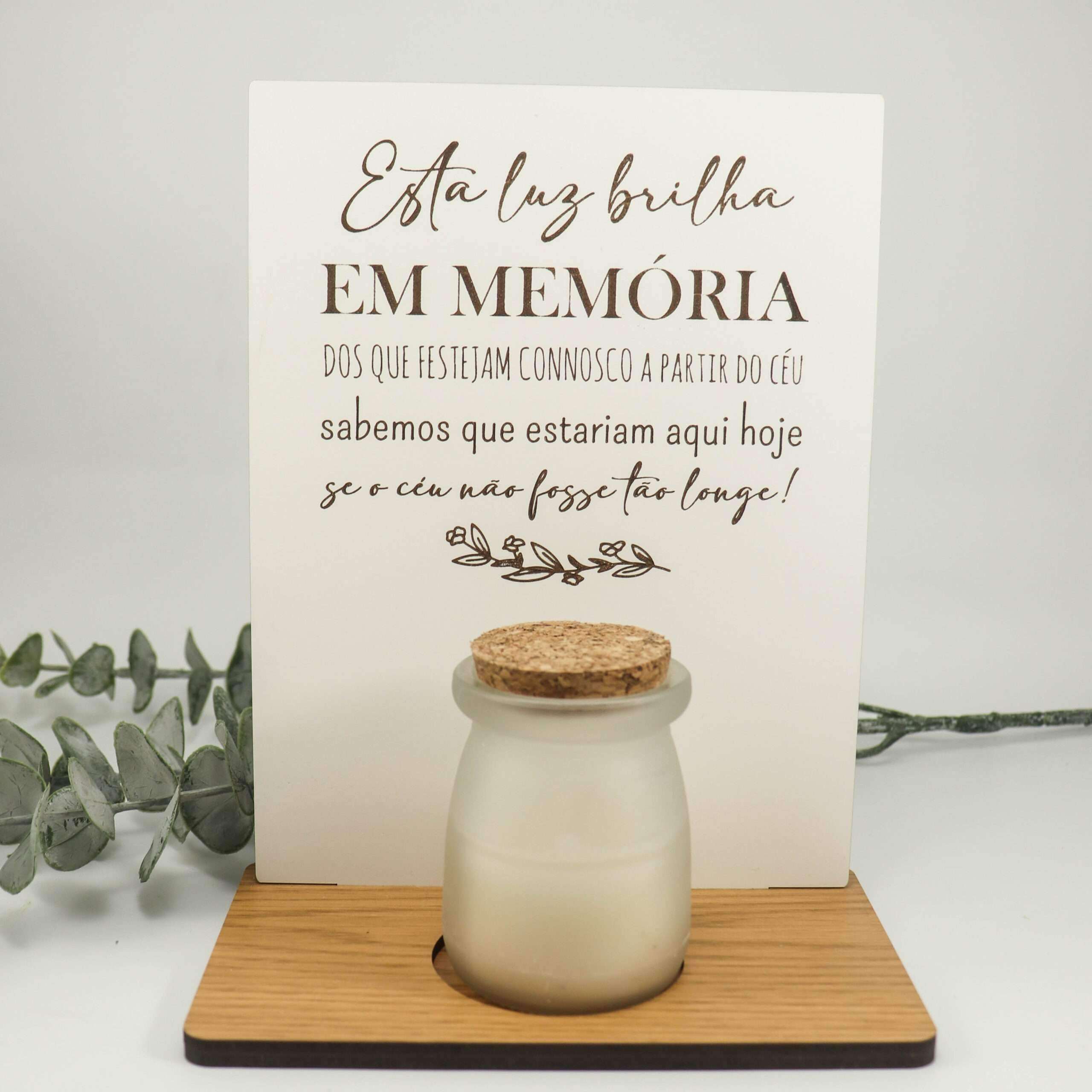 Suporte Vela "Em Memória"