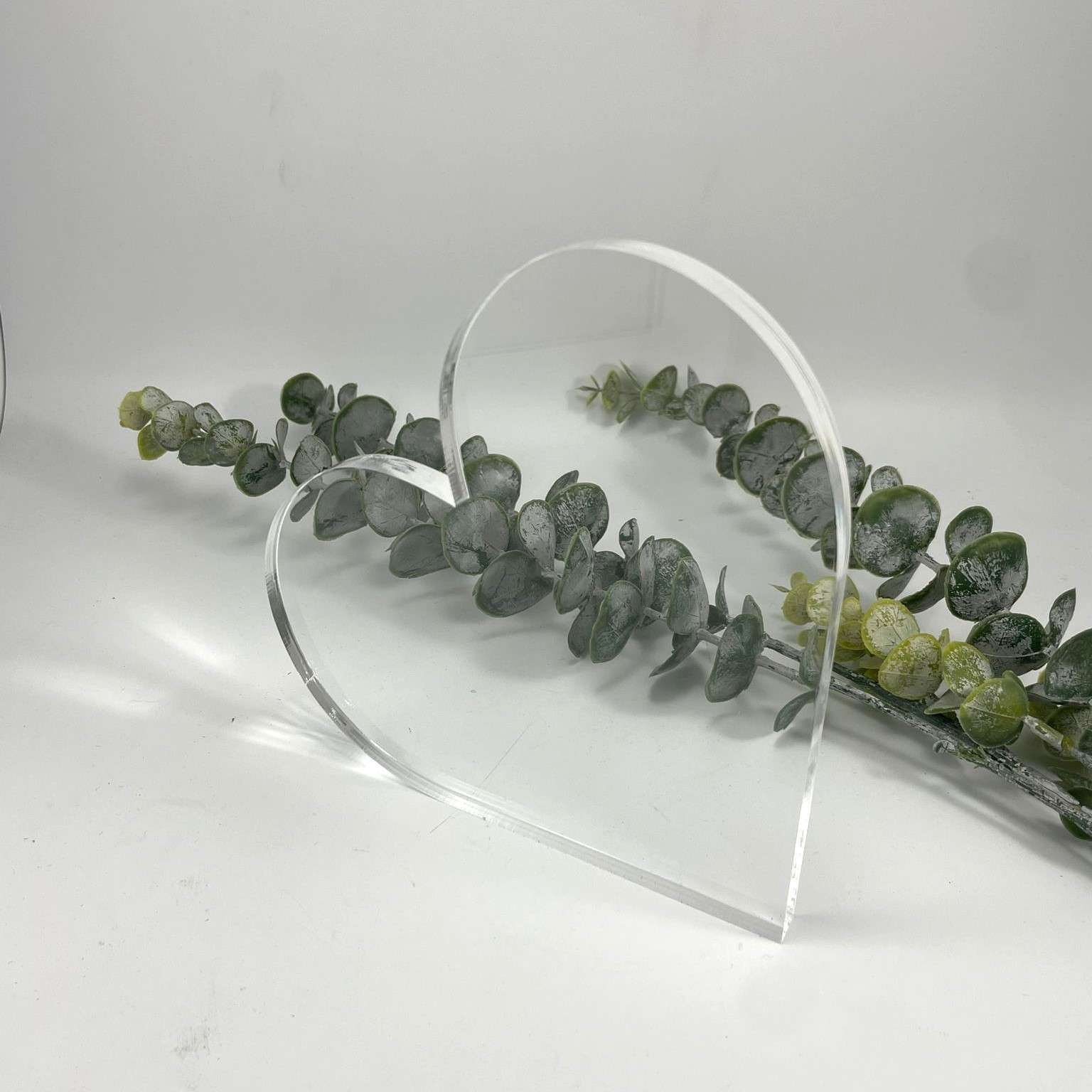 Coração Acrílico Transparente