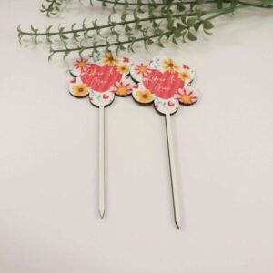 Topo Flor Adoro-te Mãe Pack 10 Unidades