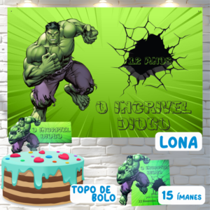 Pack Aniversário Hulk - Cakol