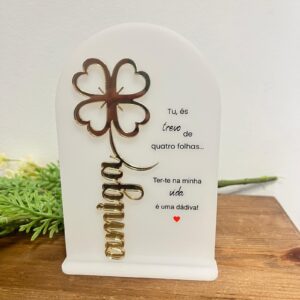 Placa Trevo Amizade