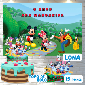 Pack Aniversário Mickey e Amigos - Cakol
