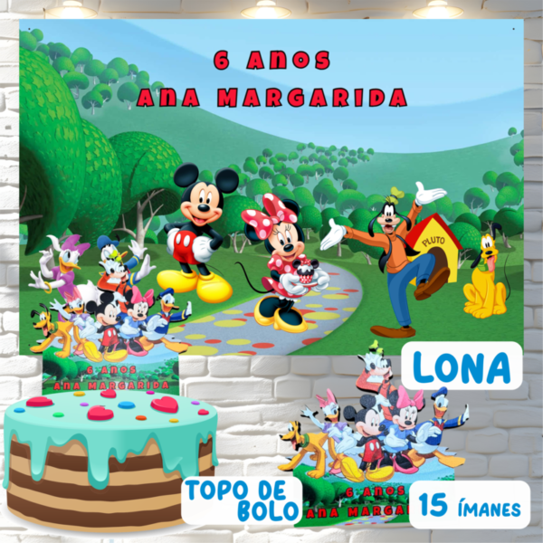 Pack Aniversário Mickey e Amigos - Cakol