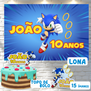 Pack Aniversário Sonic - Cakol