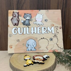 Jogo Encaixe Animais da Selva_Cakol
